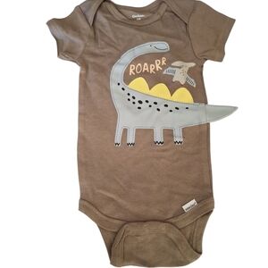 Gerber Brown Dinosaur Kids Bodysuit